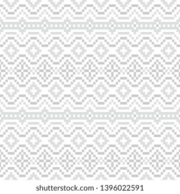 scandinavian geometric sweater background. Seamless pattern. Vector.