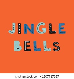 Scandinavian holidays hand lettering quotes to greeting card. Merry christmas banner. Handwritten modern lettering for cards, posters, t-shirts, etc