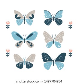 Scandinavian inspired illustration or clipart