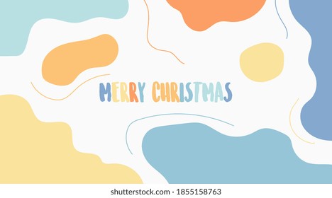 Skandinavische frohe Weihnachten Hintergrund Vektorgrafik.