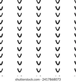 Arco monocromo escandinavo, diseño de papel de libro de recortes de patrones sin fisuras, doodle de iconos de vectores negros