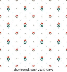 Scandinavian motifs pattern cute minimalist style, print it on your gift paper.
