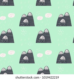 Scandinavian mountains pattern