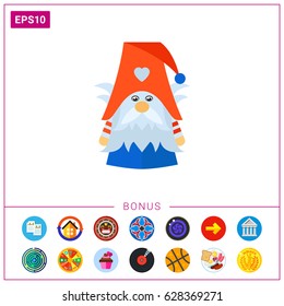 Scandinavian nisse vector icon