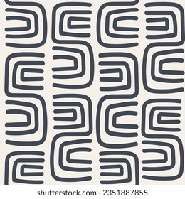Scandinavian nordic abstract pattern fashionable template for fabric print cover seamless square geometric shapes classic and modern lines silk neck scarf duvet cover carpet rug design texture vector