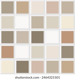 Scandinavian oak color shades, color palette scheme tile, design element