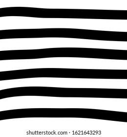Scandinavian pattern. Black and white abstract geometric background. Hand drawn striped line shape. Flat design style. Vector illustration