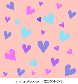 
Scandinavian pattern hearts, pastel colors, holiday, interior, Valentine's day, cute - Shutterstock ID 2256044873