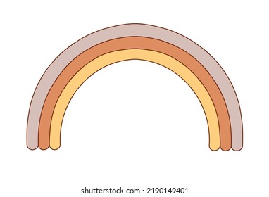 Scandinavian rainbow for children's room wall decor