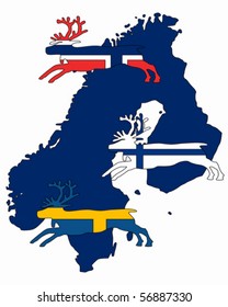 Scandinavian reindeers