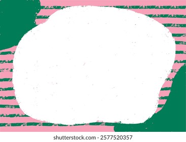 Scandinavian and retro background frames with borders