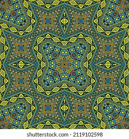 Scandinavian seamless ornament vector design. Traditional geometric texture. Ceramic print in ethnic style. Patchwork motifs in spanish style.