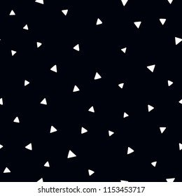 Scandinavian seamless pattern Black and white background with simple shapes minimalist art