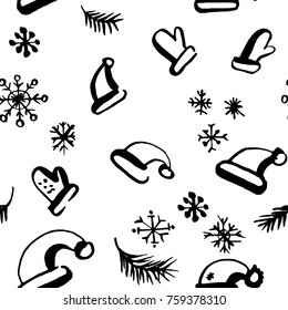 Scandinavian seamless pattern of Christmas