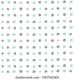 Scandinavian Seamless Pattern With Dots In Bed Tones