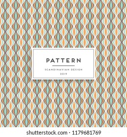 Scandinavian seamless pattern. Fabric print design
