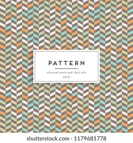 Scandinavian seamless pattern. Fabric print design