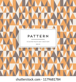 Scandinavian seamless pattern. Fabric print design