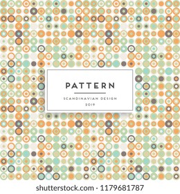 Scandinavian seamless pattern. Fabric print design