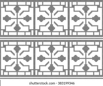 Scandinavian seamless pattern of geometric shapes. The idea for the packaging, textile. Vector illustration.
