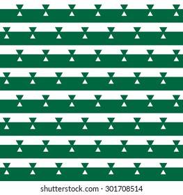 Scandinavian seamless pattern. Green and white stripes abstrakt background.