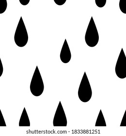 Scandinavian seamless pattern with raindrops. Vector illustration for fabric, card, poster, wallart, wrapping paper, kid clothes, kid room decor, nursery art, scandinavian interior design, t-shirt.