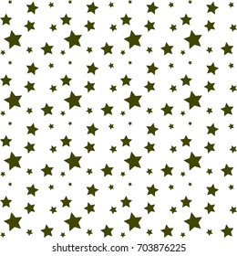 Scandinavian seamless pattern with stars. Stock vector.