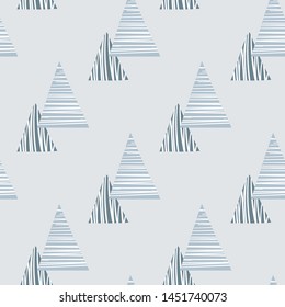 Scandinavian seamless wallpaper pattern with geometric shape. Geometric decorative pattern in scandinavian style.