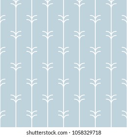 Scandinavian seamless wallpaper pattern. Simple minimalistic pattern with nature element. Seamless pattern with botanical element.