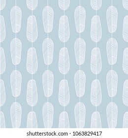 Scandinavian seamless wallpaper pattern. Simple minimalistic pattern with nature element. Seamless pattern with botanical element.
