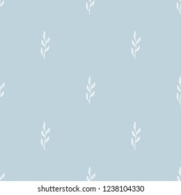 Scandinavian seamless wallpaper pattern. Simple minimalistic pattern with nature element. Seamless pattern with botanical element.