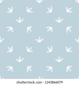 Scandinavian seamless wallpaper pattern. Simple minimalistic pattern with nature element. Seamless pattern with botanical element.