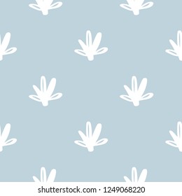 Scandinavian seamless wallpaper pattern. Simple minimalistic pattern with nature element. Seamless pattern with botanical element.
