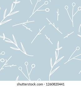 Patrón de fondo escandinavo sin fisuras. Sencillo patrón minimalista con elementos naturales. Patrón transparente con elemento botánico.