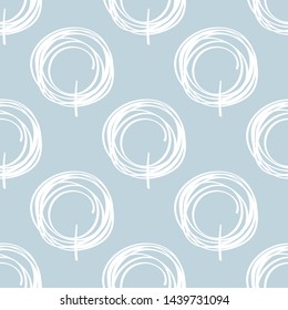 Scandinavian seamless wallpaper pattern. Simple minimalistic pattern with nature element. Seamless pattern with botanical element.