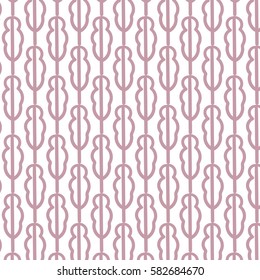 Scandinavian simple vector geometric seamless pattern. Trees pastel pattern