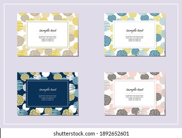 Scandinavian style abstract pattern frame