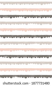 Scandinavian style abstract seamless pattern