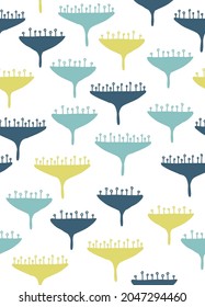 Scandinavian style abstract seamless pattern