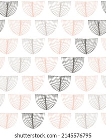 Scandinavian style abstract seamless pattern