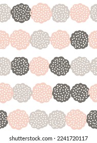 Scandinavian style abstract seamless pattern