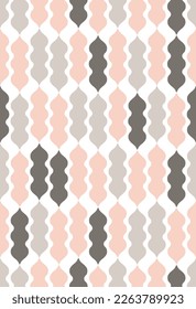 Scandinavian style abstract seamless pattern