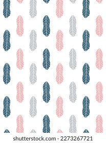 Scandinavian style abstract seamless pattern