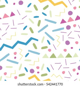 Scandinavian style abstract seamless vector pattern. Happy holidays