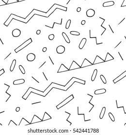 Scandinavian style abstract seamless vector pattern. Happy holidays