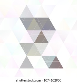 Scandinavian style abstract triangular art 