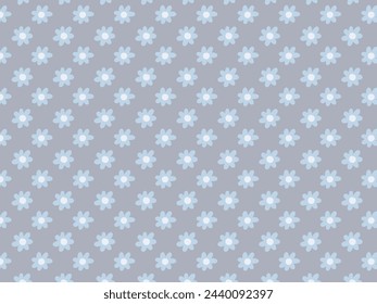 Scandinavian style blue flower pattern texture