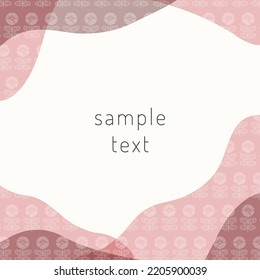Scandinavian style flower pattern frame