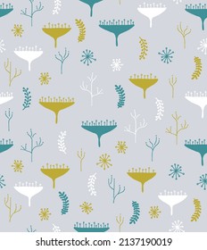 Skandinavische Blume nahtlos Muster