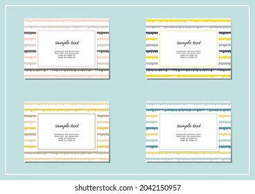 Scandinavian style geometric pattern frame